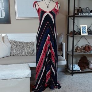 French Connection Striped Maxi Dress size (2)
